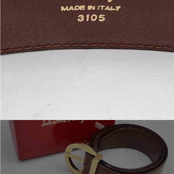 Pre loved Salvatore Ferragamo belt - Picture 3 of 5